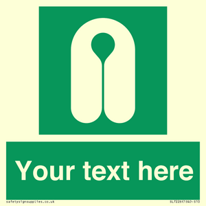 Custom sign safe condition Lifejacket